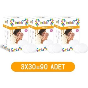 Resim Bebsi Göğüs Pedi Seti 3lü Bulk 