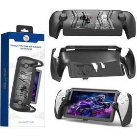 Resim Ps5 Portal Uyumlu Case Premium Grip Stand Siyah Jys- P5188-v2 