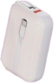 Resim HEARTZ H2 10000 MH PD 20W ve USB 22.5W FAST HIZLI ŞARJ DAHİLİ TYPE C VE LİGHTNİNG KABLOLU DÜNYA STANDARTLARINA UYGUN POLYMER BATARYA BİREBİR AMPER LCD GÖSTERGELİ POWERBANK (YAVRUAĞZI) 