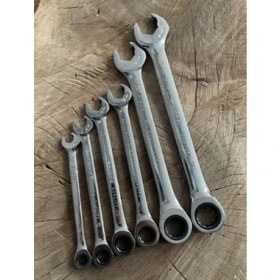Resim Wrt Çift Taraflı Cırcır Kombine Anahtar Seti Cır Cır Anahtar Set 6pcs 