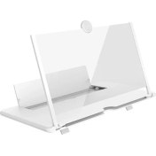 Resim 2Liyao Beyaz 10 Inç 10/12 Inç Cep Telefonu Kavisli Ekran Amplifikatör Hd 3D Video Cep Telefonu Büyüteç Stand Braketi Telefon Katlanabilir Tutucu (Yurt Dışından) 