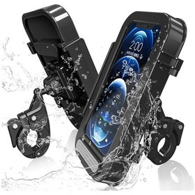 Resim Cbtx Global F81 Su Geçirmez Dokunmatik Ekran Telefon Tutucu Motosiklet Gidon Telefon Braketi 