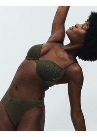 Resim Marks & Spencer Body Lace Balenli Demi Cup Sütyen Yeşil 