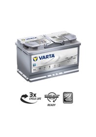 Resim Varta 12V 80 Ah Amper Agm F21-A6 Start Stop Akü 