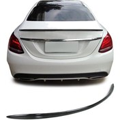 Resim Mercedes w205 bagaj üstü spoiler c63 2015+ c180 siyah boyalı 