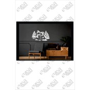 Resim Eyba Sticker Kardan Adam Yılbaşı Süslemesi -Duvar Dekorasyon Sticker 35 ve 70 cm Seçenekli 