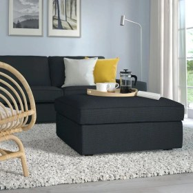 Resim IKEA Antrasit Şık Kanepe - Saklama Gözlü Puf 