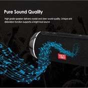 Resim Xindoker T&g Tg116 Taşınabilir Bluetooth Hoparlör: Suya Dayanıklı, Mikrofonlu, Fm Radyo, Usb/tf Kart Ve Aux Girişi, 1200mah Pil, Siyah 