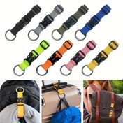Resim 1 adet Dayanıklı Polyester Bagaj Kayışı, Ayarlanabilir Toka & Metal Halka ile - Güvenli Taşıma için Taşınabilir Seyahat Çantası Tutacağı, Açık Hava Maceraları için İdeal Çok Renkli Valiz Kemeri, Seyahat Bagajı 