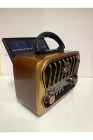 Resim BLOMSTER Everton Rt-826 Usb/bt/fm Solar Paneli Nostajık Radyo 