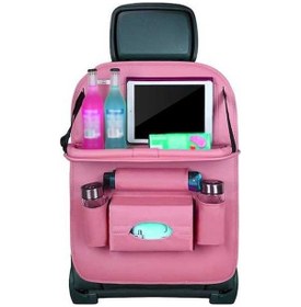 Resim Dancemonkey Cbtx Araba Koltuğu Sırt Çantası, Katlanır Masa, Ped İçecek Cebi - Pembe 