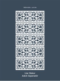 Resim Liar Dekor Liar Askılı Seperatör (Paravan) - LAS-204 - (100 cm x 210 cm) - (Beyaz) 