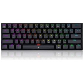 Resim REDRAGON K630 RGB DRAGONBORN BLUE SWITCH %60 Q TR MEKANİK OYUNCU KLAVYESİ SİYAH 