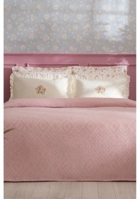 Resim Karaca Home Astra Nish Set Çift Kişilik Pike Takımı Multicolor Pembe 