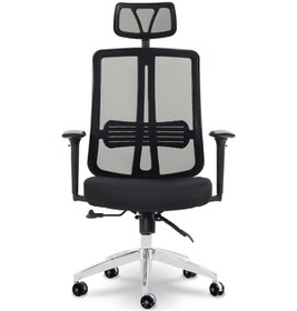 Resim Ofiscombin Ofis Büro Sırt Ayarlanabilir Döner Tekerlekli Öğrenci Ders Çalışma Koltuğu Siyah Allegrac100 