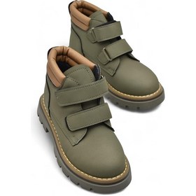 Resim Ispartalılar 238v Ortopedik Taban Cırtlı Kız Çocuk Bot Cırtlı Erkek Bot Unisex Bot Haki 