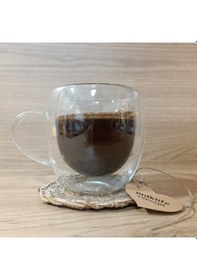 Resim 350 Ml Çift Camlı Çift Cidarlı Bardak 