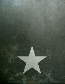 Resim Grunge Self Adhesive Base White Star 