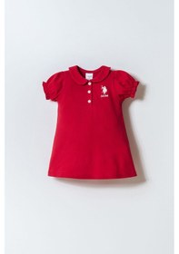 Resim U.s. Polo Assn. Kız Bebek Kırmızı Elbise 5274-50146 Kırmızı 