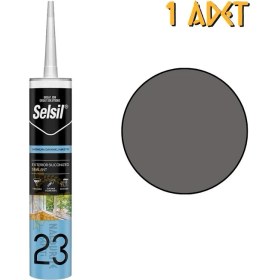 Resim Selsil Yağmura Dayanıklı Silikonize Mastik Antrasit 485 Gr. - 1 Adet 