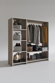 Resim Kenzlife Giysi Dolabı Mükremin 150*150*40 Crd Gardırop 