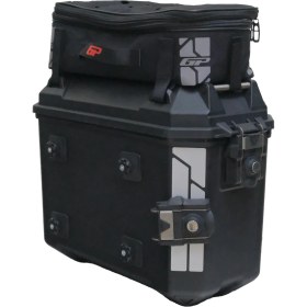 Resim Gp Kompozit Universal 26 Lt x 2 Plastik ve Kumaş Motosiklet Yan Çanta Seti Siyah 