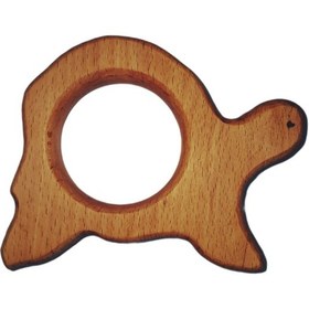 Resim Diş Kaşıyıcı Kaplumbağa Doğal Ahşap Çok Renkli 