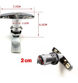 Resim Nzb Mandallı Kollu T Tipli Dolap Çekmece Kilidi 2 Anahtarlı Metal Mobilya Elektrik Pano Kilidi 1 Adet 