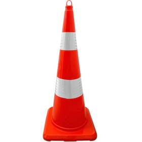 Resim Hayat Trafik 5'li PVC Trafik Konisi 90 cm Çift Reflektifli Trafik Dubası 