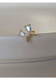 Resim Fiyonk Kulak Model Kıkırdak Piercing Tragus Helix Gold Renk Küpe Gold 