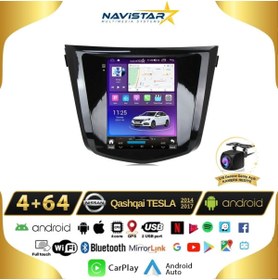 Resim Navistar Nissan Qashqai Tesla 4gb 64gb 2014-2017 Model Android 13 Kablosuz Carplay Navigasyon Multimedya Si 