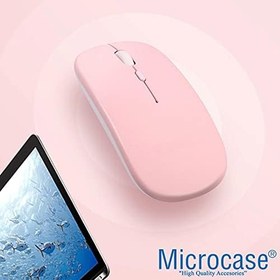 Resim Microcase 800-1200-1600 DPI Bluetooth Kablosuz Mouse - AL2722 Beyaz 
