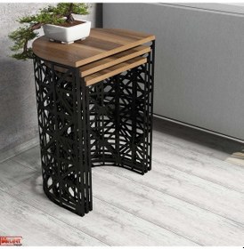 Resim Variant Stil 3 Lü Zigon Sehpa - Ceviz 