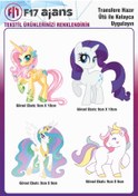 Resim F17 Ajans Ütü Ile Yapışan Tekstil Dtf Baskı Görseli My Little Pony Unicorn 