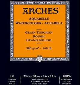 Resim Arches Suluboya Defteri Blok Rough 300 G 23x31 Cm. 12 Yp 