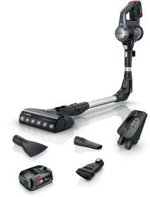 Resim Bosch 10Yıl Motor Garantisi 80DK Kullanım Süresi 2 Bataryalı El Süpürgeli Şarjlı Dik Süpürge 