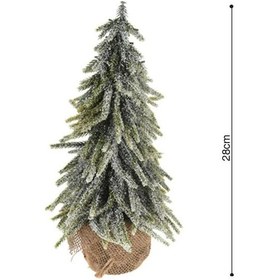 Resim Yılbaşı Ağacı Haki Mini 28cm 