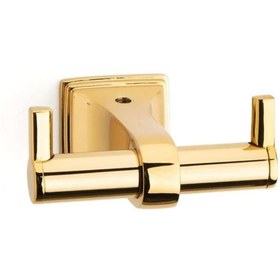 Resim DİZAYNAKS Line İkili Bornoz Askılığı Gold Kaplama 