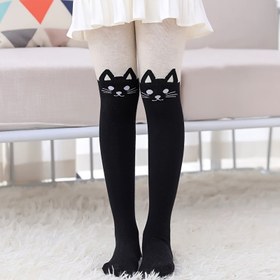 Resim 1/2'li Paket Kızlar için Karikatür Kedi Baskılı Örgü Tayt - Yumuşak Esnek Polyester Karışımı, Sevimli Siyah & Beyaz Kedi Tasarımı, Sadece Elde Yıkama, İlkbahar/Sonbahar Günlük Giyim, Bahar Sonbahar Giysileri, Eğlenceli Kıyafet, Rahat Kalıp, Gençler İçin Giysi, Genç Modası, Genç Kıyafeti, Genç Giysileri, Genç Modası, Genç Giysileri, Genç Giysileri 