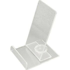 Resim SZYKD 10 Adet Akrilik Şeffaf Dönebilen Cep Telefonu Ekran Standı (6.8X7.8X10CM) (Yurt Dışından) 