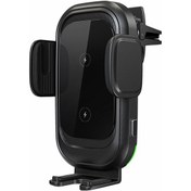 Resim Butu Z Flip Serisi İçin Cw30 Cep Telefonu Tutucu Araç Montajlı Çift Bobin 15w Kablosuz Şarj Cihazı 