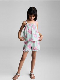 Resim MANGO Kids Çiçek desenli bluz 