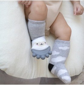 Resim Ilkebebe Babyjem Diş Kaşıyıcılı Havlu Bebek Çorabı 652 