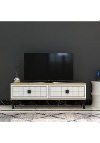 Resim Tsa1201db - Yuka Tv Stand Safirmeşe-beyaz 120cm Safirmeşe-beyaz 