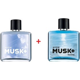 Resim Avon Musk Marine Erkek Parfüm Edt 75 Ml + Musk Air Erkek Parfüm Edt 75 Ml 