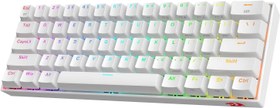 Resim Redragon K530W-RGB-PRO RGB BROWN SWITCH KABLOSUZ MEKANİK Q GAMİNG KLAVYE BEYAZ 