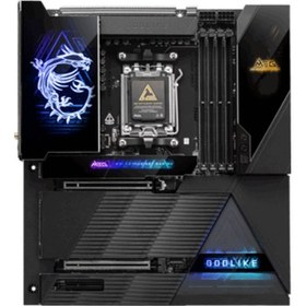 Resim MSI Meg X870E GodLike AM5 DDR5 9000Mhz(OC) USB4 7x M.2 2x DP 1x10G 1x 5G LAN WIFI 7 RGB ATX Anakart 