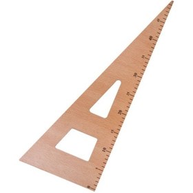 Resim Üçgen Riga Cetvel 45 Cm Çok Renkli 