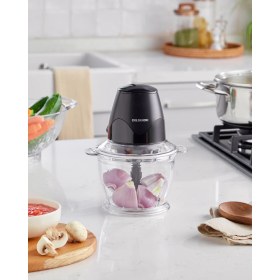 Resim Özbience Pratik ve Dayanıklı Elektrikli Mutfak Doğrayıcı, Şık Siyah Renk 