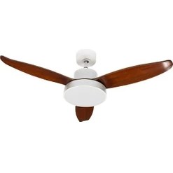 Resim Alsanfan Darkwind Beyaz Motorlu Kızıl Kanatlı Aydınlatmalı Uzaktan Kumandalı 122cm Tavan Vantilatörü 